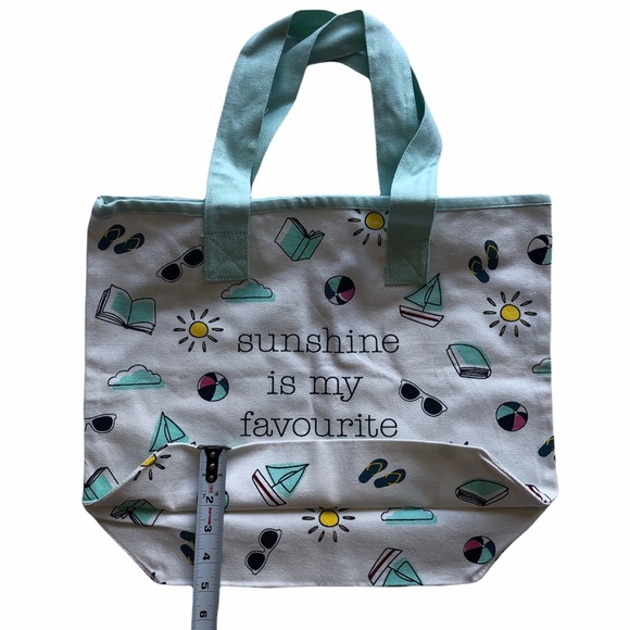 ADD ON ITEM NWOT Beach Tote Sunshine Is My Favorite From Indigo - Picture 4 of 4